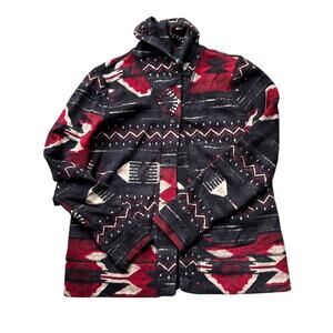 Women’s L Ralph Lauren Y2K Southwestern Aztec Shirt Jacket 90s 2000s